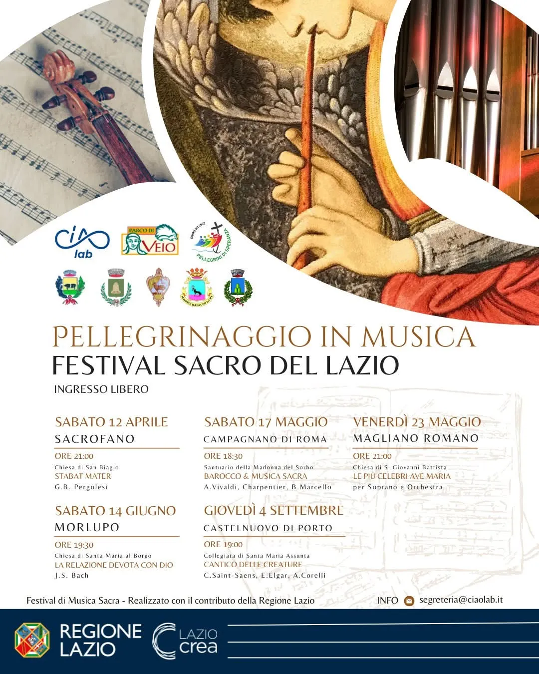 Locandina: Barocco & Musica Sacra, sabato 17 maggio 2025, Campagnano di Roma